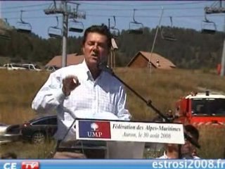 Christian Estrosi Rentrée UMP 06 Auron 2008