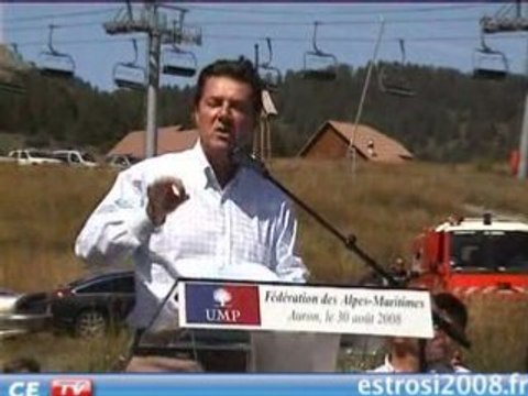 Christian Estrosi Rentrée UMP 06 Auron 2008