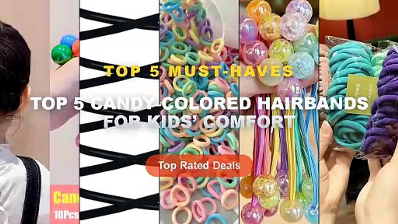 Cheap & Best Top 5 Candy‑Colored Hairbands For Kids’ Comfort Unboxing ...