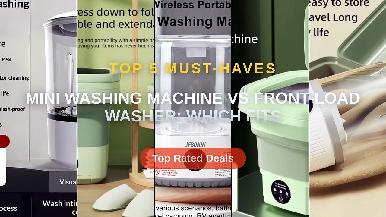 Mini Washing Machine vs Front-Load Washer: Which Fits - Video Dailymotion
