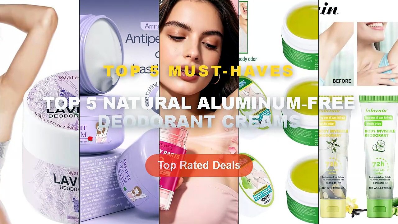 Cheap & Best Top 5 Natural Aluminum‑Free Deodorant Creams Unboxing ...