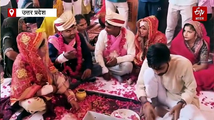 मैनपुरी में 326 जोड़ों का सामूहिक विवाह; 303 हिंदू और 23 मुस्लिम युगलों ने थामा एक-दूजे का हाथ