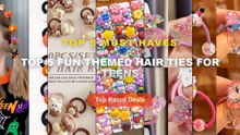 Top 5 Fun Themed Hair Ties For Teens: Top 5 Best Sellers - 2 PCS New Colorful Cartoon Cute Animals Girls Elastic Hair Ba...