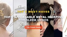 Amazing Top 5 Affordable Metal Hairpins For Sleek Updos You Need To See - Shell Hairpin Metal U Shaped Hair Pins Hair Fo...