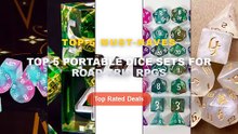 Don't Buy Top 5 Portable Dice Sets For Road‑Trip RPGs Before Watching This! - 7 Pcs Set New Glitter Gold Font Polyhedral...