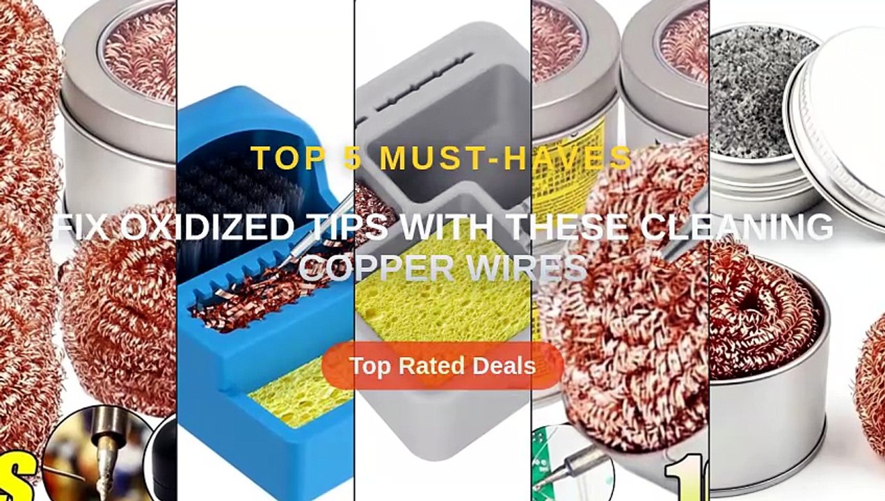 Fix Oxidized Tips With These Cleaning Copper Wires - Video Dailymotion