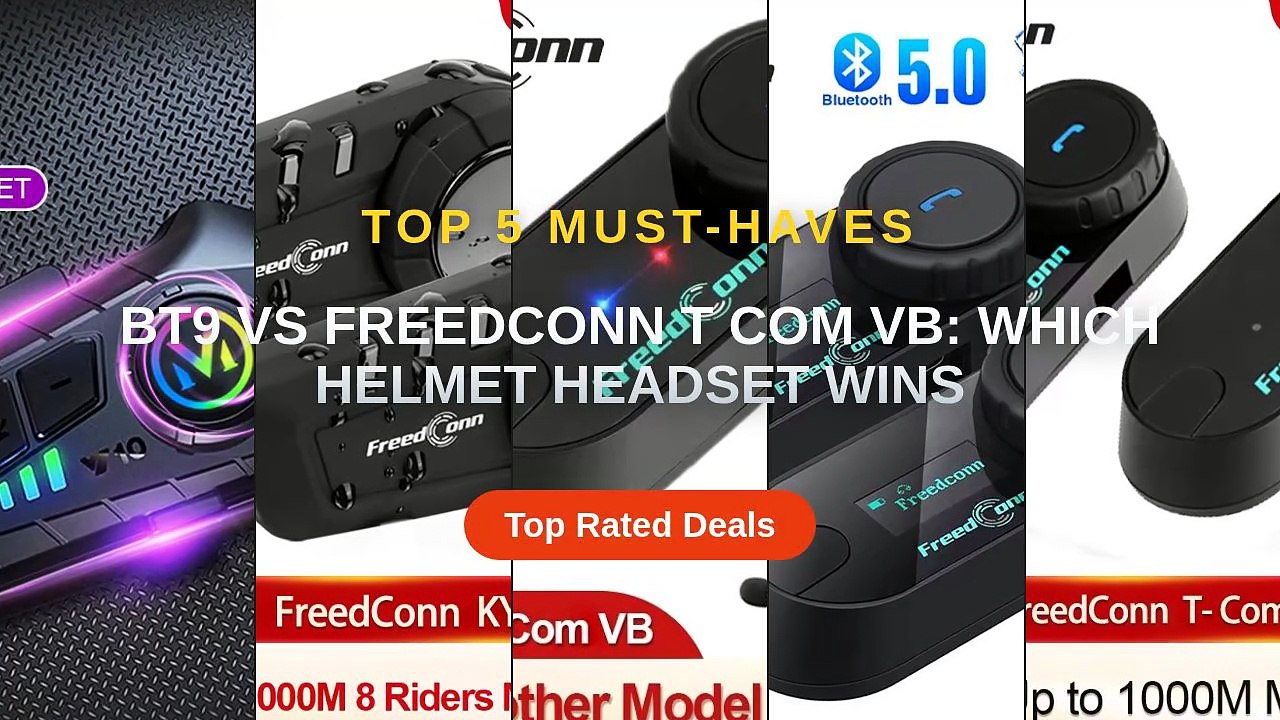 Bt9 vs Freedconn T Com VB: Which Helmet Headset Wins - Video Dailymotion