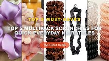 Best Top 5 Multipack Scrunchies For Quick Everyday Hairstyles on AliExpress | Review - 18 Pack Hair Elastics, No Crease ...