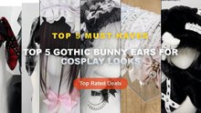 Don't Buy Top 5 Gothic Bunny Ears For Cosplay Looks Before Watching This! - Y2K Girls Women Japanese Harajuku Hat Gothic...