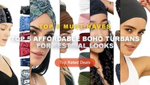 Why Everyone Is Buying Top 5 Affordable Boho Turbans For Festival Looks - Extra Wide Headbands Turban Bandana Head Bands...