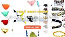 Top 5 Magnetic Bracelets For Couple Gift Ideas: Top 5 Best Sellers - Retro Creative Fashion Magnetic Therapy Magnetic Br...