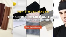 Amazing Top 5 Comfortable Knit Wide Headbands For Sports You Need To See - Sports Headbands Solid Color Elastic Non Slip...