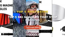 Top 5 Ski Goggles That Stop Fogging: Top 5 Best Sellers - COPOZZ Professional Winter Ski Goggles Magnetic Quick Change D...