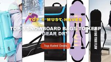Why Everyone Is Buying Top 5 Snowboard Bags To Keep Gear Dry - Ski Bag Snowboard Bag for Skiing Travel Scratch Resistant...