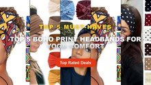 Top 5 Best Top 5 Boho Print Headbands For Yoga Comfort (Must Have!) - Y2K Retro Polka Dot Stretch Women Girl Headband Bo...