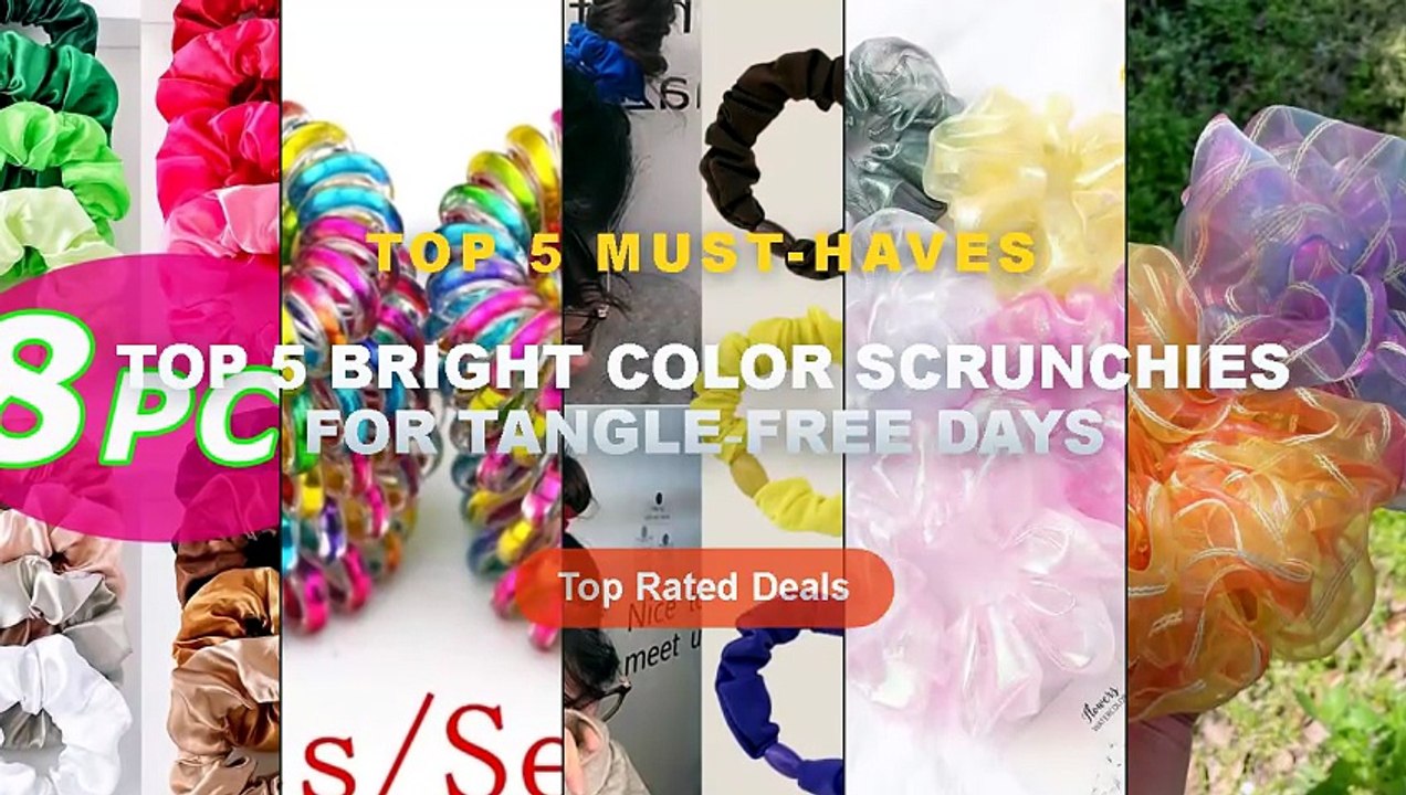 Why Everyone Is Buying Top 5 Bright Color Scrunchies For Tangle‑Free ...