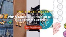 Cheap & Best Top 5 Acrylic Pins For Quick Laptop Makeover Unboxing & Review - 10/30/50PCS Acrylic Badge Pins with Snap C...