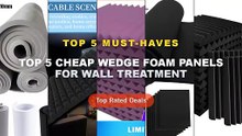Top 5 Best Top 5 Cheap Wedge Foam Panels For Wall Treatment (Must Have!) - Acoustic Foam Panels Wedges 24 Pack Acoustic ...