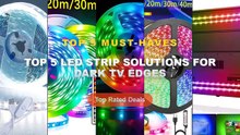 Don't Buy Top 5 LED Strip Solutions For Dark TV Edges Before Watching This! - Led Lights for TV 3 Key Control Led Strip ...