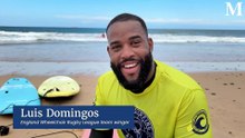 English Rugby League Wheelchair Team learn to surf at North Beach