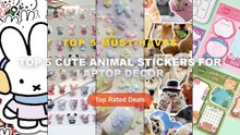 Ultimate Guide to the Best Top 5 Cute Animal Stickers For Laptop Décor - 1 Piece Cartoon Adhesive Cute Animals Notes Not...