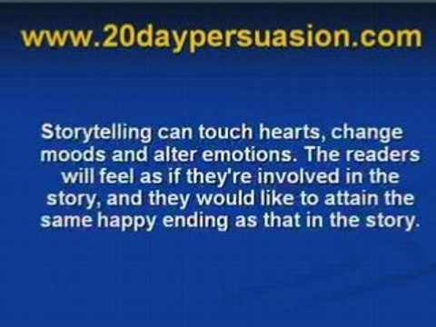 Covert Persuasion and Conversational Hypnosis Using Stories