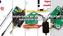 Don't Buy Top 5 High‑Gain RF Amplifiers For Amateur Radio Before Watching This! - NEW 30 4000mhz RF Wideband Amplifier G...