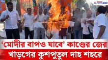 'মোদীর বাপও যাবে...' কুকথায় খাড়গের কুশপুতুল পোড়ানো হল শহরে