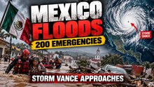 Mexico Floods Explode as 200 Emergencies Hit Ciudad Juárez | Tropical Storm Vance | World