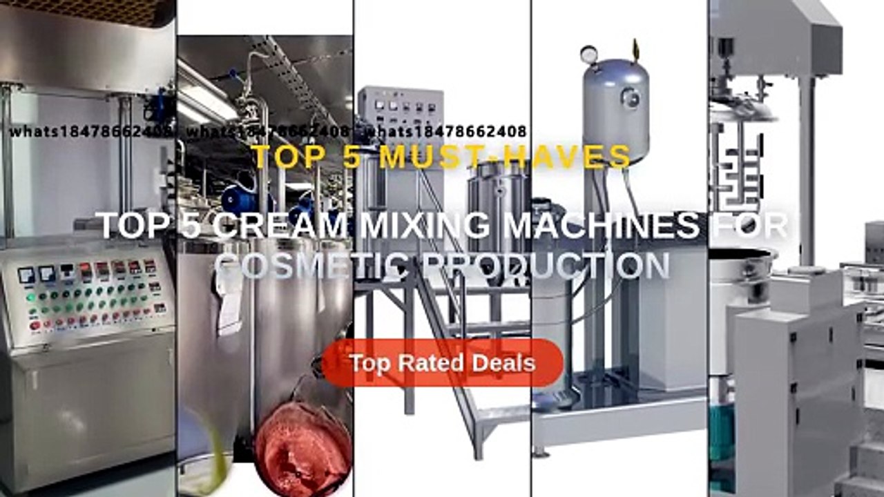 Top 5 Cream Mixing Machines For Cosmetic Production - Video Dailymotion