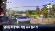 차 훔쳐 30km 질주…차량 지붕 위 난동