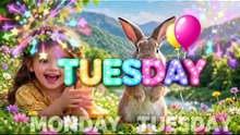 Days of the Week Song for Kids 🌈 Monday to Sunday | Mia & Bunny