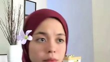 Cute Muslimah Girl Spend Time At Home
