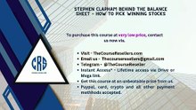 Thecourseresellers.com - Stephen Clapham Behind The Balance Sheet – How to Pick Winning Stocks