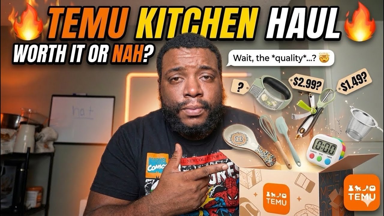 Temu Kitchen Haul Review: Wok, Nakiri Knives, Faucet Attachment - video ...