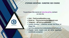 Thecourseresellers.com - Stephen Hockman -Surefire SEO Course