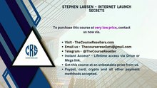 Thecourseresellers.com - Stephen Larsen – Internet Launch Secrets