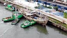 Navio Professor Besnard é transferido para restauração