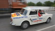 Reverse Driver: Indian Man Drives Car Backwards On Busy Highways