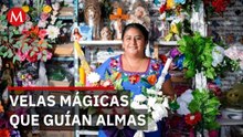 Velas labradas de San Gabriel Chilac, Puebla guían el regreso de almas