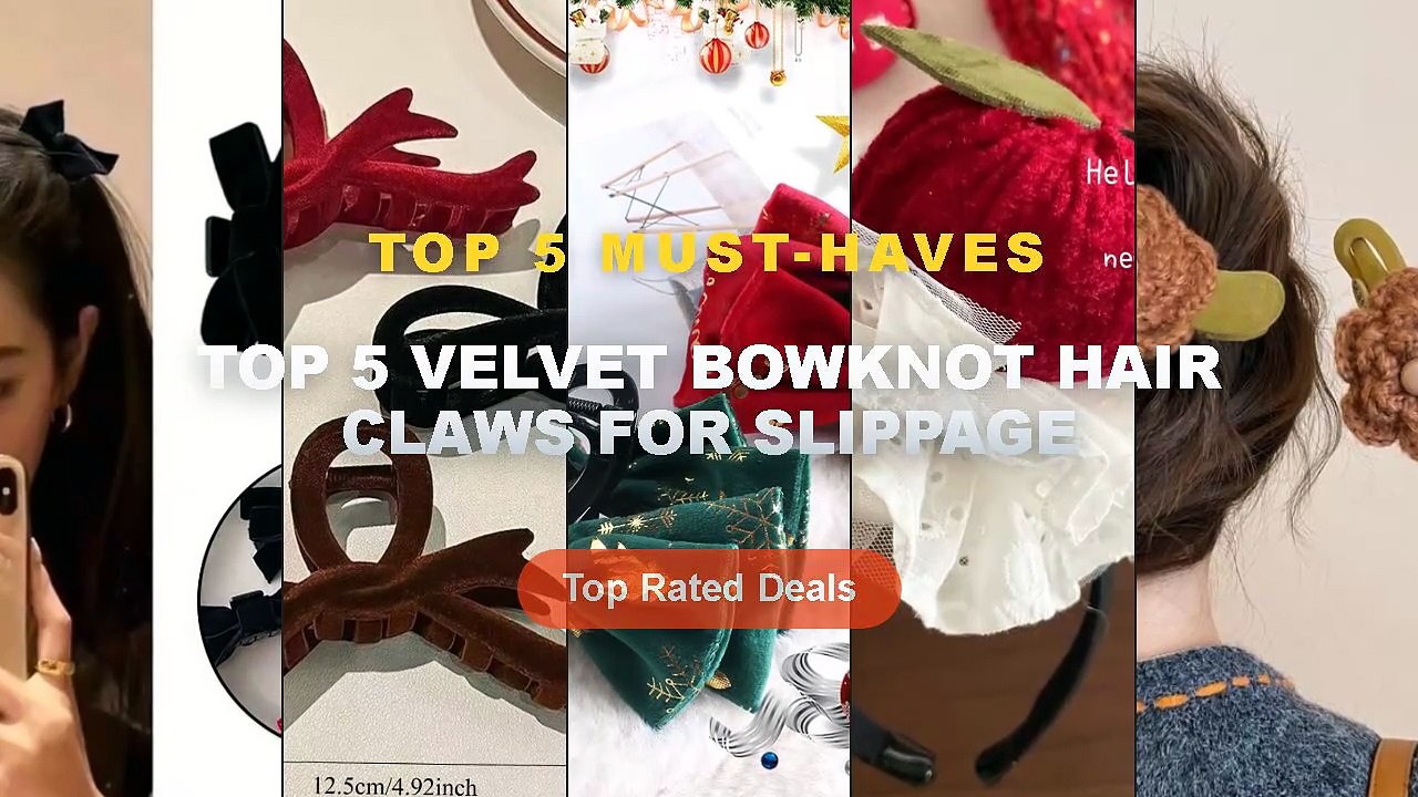 Top 5 Velvet Bowknot Hair Claws For Slippage: Top 5 Best Sellers - Knit ...