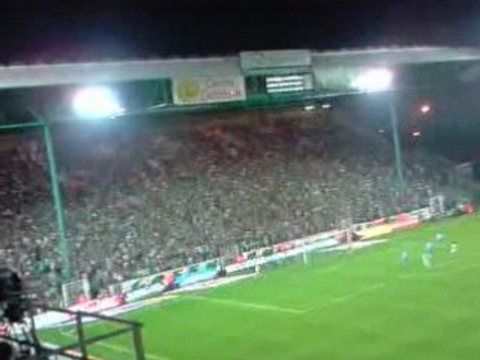 Derby ASSE-Quenelles - Echanges entre Kops