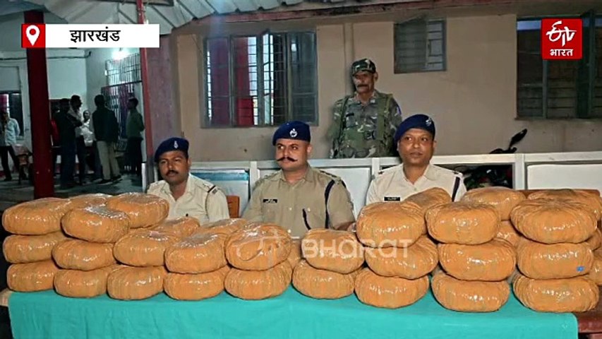 चतरा में 'ऑपरेशन क्लीन' का बड़ा प्रहार, एक करोड़ का गांजा जब्त, पुलिस देख भागे तस्कर