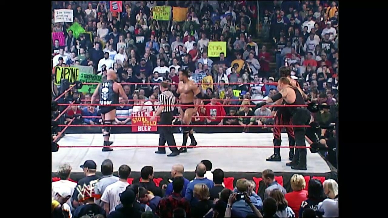 WWF Raw 03.26.2001 - The Rock & Stone Cold Steve Austin vs. Kane & The ...