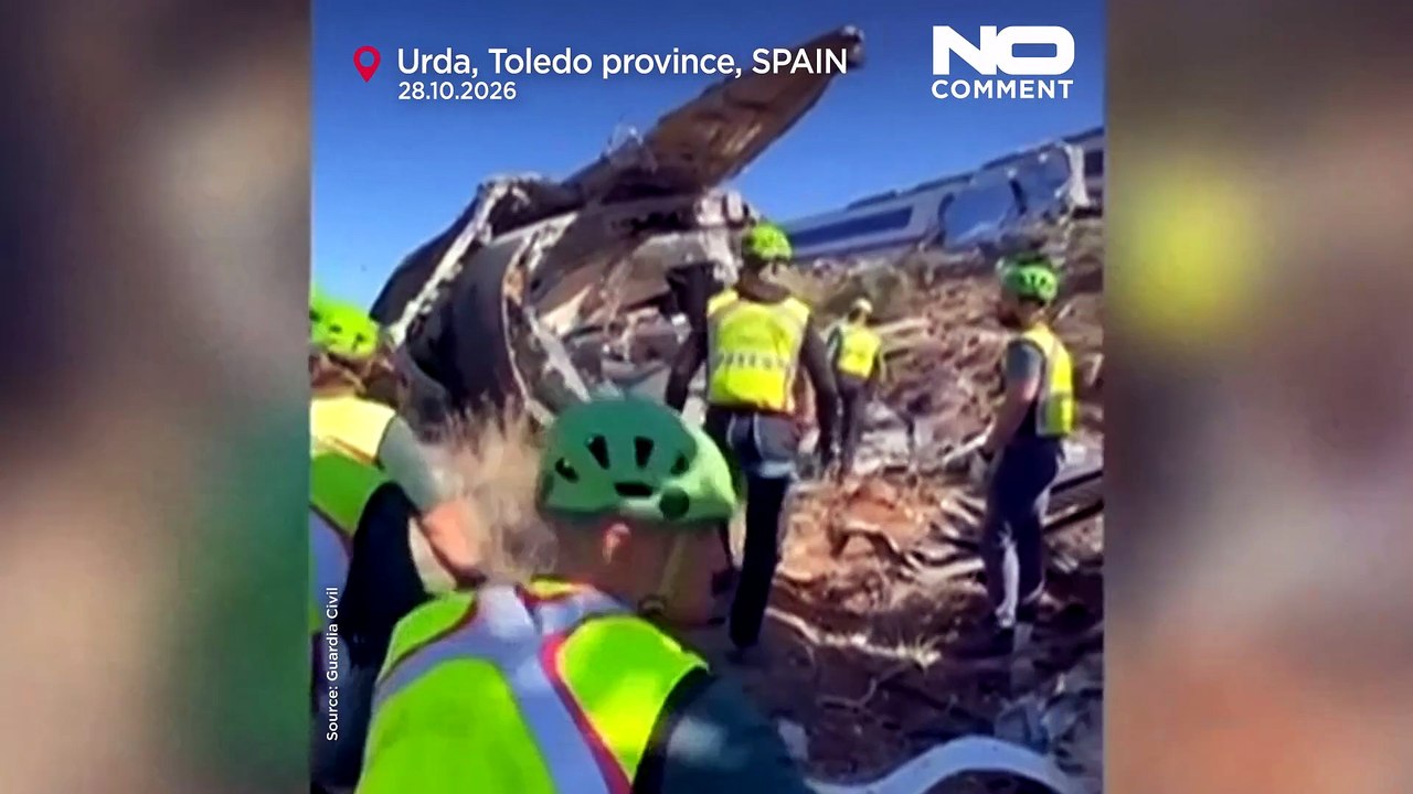Spanien: rettungskräfte durchsuchen zugwrack bei toledo