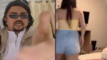 WASEEM and indian girl  princy live tiktok punishment match video cat walk
