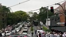 Carros em congestionamento no entorno do Morumbis, onde terá show do BTS