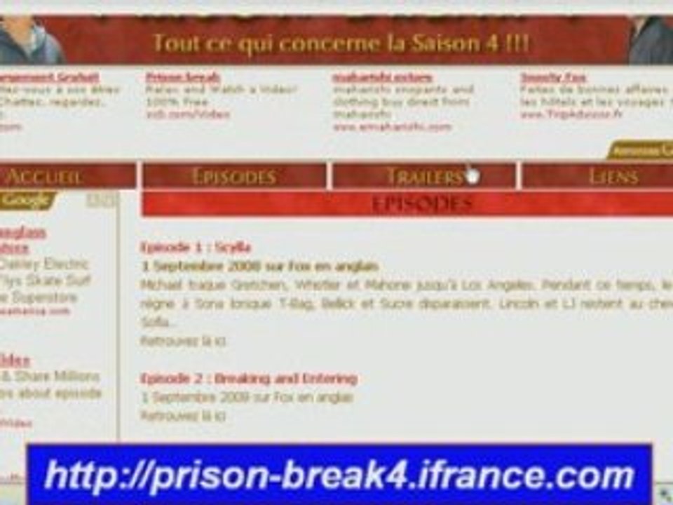 Prison break saison 4 episode 1 et 2