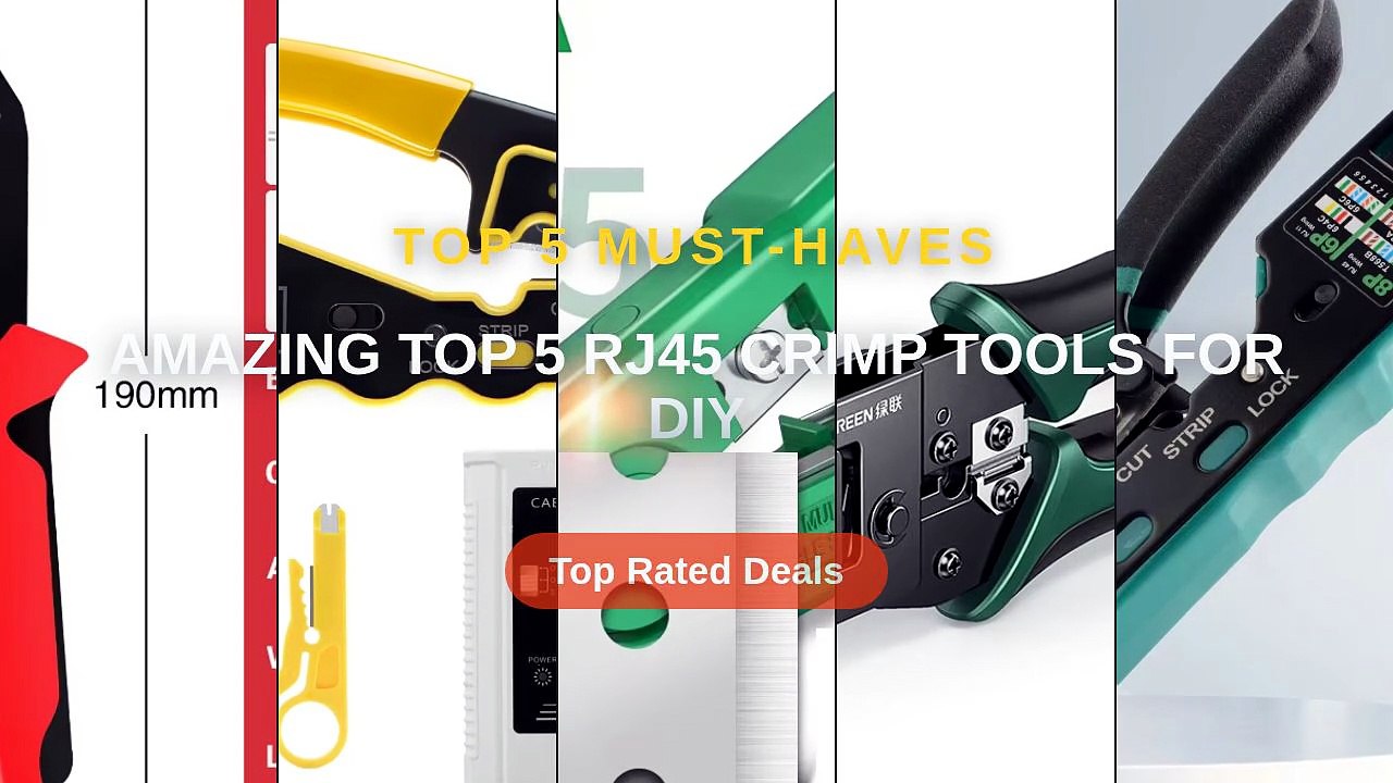 Amazing Top 5 RJ45 Crimp Tools For DIY - Video Dailymotion