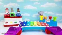 Mickey Mouse Clubhouse Playdoh Pancake Art Pretend Play Daisy Duck and Minnie Mouse and Xylophone Nursery Rhymes Toy Egg Surprises